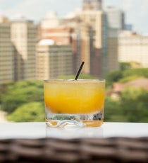 J. Parker, Erin Hayes: Hello, Havana
1 oz Matusalem Clasico Rum
.75 oz banana liqueur
.5 oz passion fruit puree
.25 oz fresh squeezed lime juice
Barspoon of Demerara syrup
Add all ingredients to a shaker with ice. Shake and strain into double rocks glass filled with ice.
J. Parker, 1816 North Clark Street (at Lincoln Avenue); 312-254-4700
Photo: Courtesy of Hotel Lincoln J