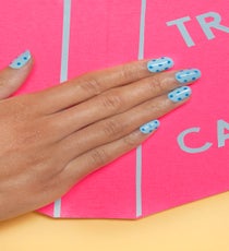 RGB Cosmetics Nail Polish in Pool, 18, available at Net-A-Porter; Color Club Nail Polish in Endless Summer, $8, available at Color Club. 08_Nailapalooza_060713_417_r