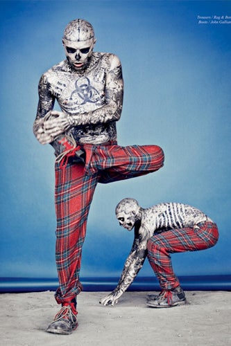 Zombie Boy Without Tattoos- Rick Genest Without Tattoos