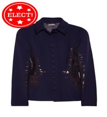 Bottega Veneta Coated-Detail Wool-Crepe Jacket, $3,650, available at Net-a-Porter. 02_elect_drama1