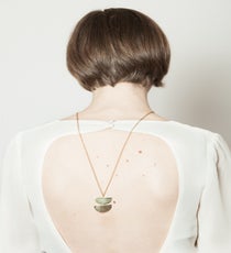 Young Frankk Halfmoon Stacked Brass Necklace, $56, available at Young Frankk. youngfrankkFINAL