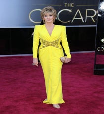 Jane Fonda
Clearly, Jane Fonda is some kind of wizard, but we're not here to talk about her insane body. We're here to talk about her dress. The shining, bright-yellow Versace Atelier gown has a definitive '80s vibe (are those shoulder pads?), but that's more than acceptable. In fact, it's wonderful. As cliché as it is to call her a ray of sunshine, we just don't know how else to put it. Ladies, let this be a reminder that there's no excuse for dressing down when it comes to the biggest night of the year.
Photo:Jim Smeal/BEImages
Jane Fonda 2013 Oscars