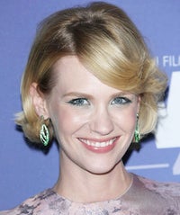 January Jones Gets Bangs, We're Really Into It january jones opener