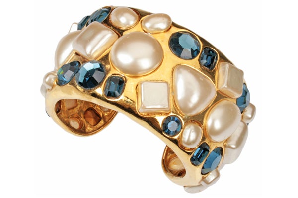 Blue-faceted-glass-stone-cuff-$4800-1990