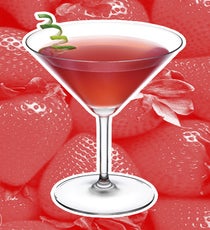 Ripened Berry Twist
2 parts Pinnacle® Strawberry Shortcake Vodka
1 part Pinnacle® Cake Vodka
1 part DeKuyper® Pucker® Berry Fusion Liqueur
Splash fresh lime juice
Shake with ice and strain into a chilled martini glass. Garnish with a lime twist.Photo: Courtesy of Pinnacle 07_Ripened-Berry-Twist