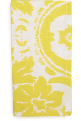 Sur-La-Table_yellow-ikat-print-napkin_3
