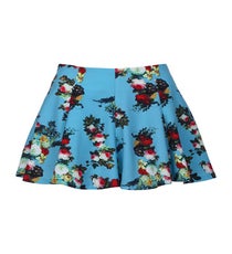Romwe Floral Print Skater Skirt, $29.99, available at Romwe. skirt