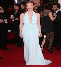 Jessica Chastain
Two words: aqua caliente! There was nothing zero or dark about Jessica Chastain's mermaid-esque Calvin Klein creation. The best actress winner mentioned to E! that it reminded her of a "waterfall," and quite frankly, we'd like to be doused in it!
Photo: Jim Smeal/BEImages Jessica-Chastain