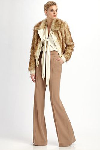 rachel zoe faux fur coat