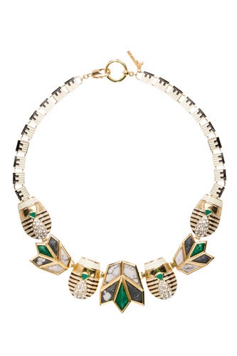 Scarab-&-Lotus-Necklace-Black-&-White