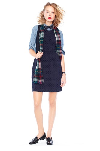 shirt-under-shift-dress-jcrew