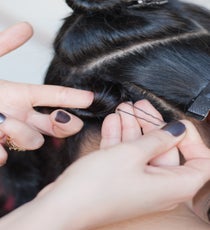 Step 3: Use hairpins to secure into a tiny knot. 19_27_style3_step3