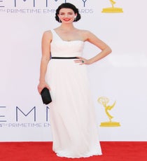Zou bisou bisou, mon dieu! Jessica Paré was an absolute Old Hollywood vision in a one-shouldered number custom-made by her main squeeze, Jason Wu. Dripping in Bulgari gems and sporting a cherry pout, Paré made a modern-day Liz Taylor splash! Photo: Matt Baron/BEImages emmys-dresses-jessica-pare