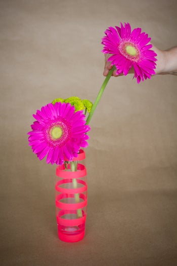 neon vase diy