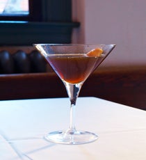 Appetizer l'Italienne
This cocktail has a dark, almost cola-like quality that makes it perfect for a cold day. Between Fernet Branca, absinthe, and a vermouth that dates from the 1800s, you'll earn some serious trendy-cocktail cred with this one. 01_P1010118-copy copy
