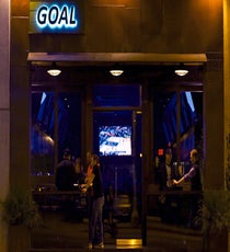 Goal Sports CafeWith 13 TV screens flanking the walls and a $5 happy hour from 4 to 8 p.m., it's hard to imagine a better place to watch the games. Order one of the Goal Pale Ales and get ready to cheer on the 'ol red, white, and blue!Goal Sports Cafe, 8334 West Third Street (near South Crescent Heights Boulevard); 323-655-5955.
Photo: Via Goal Sports Cafe goal-600