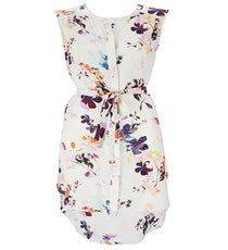 Wallis White Floral Print Shirt Dress, $78, available at Wallis. Wallis