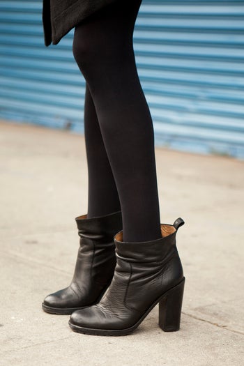 Christine Whitney, Editor at Harpers Bizarre, MM6 for opening Ceremony shoes