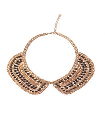 Zara Golden Mesh Bib, $29.90, available at Zara. zara