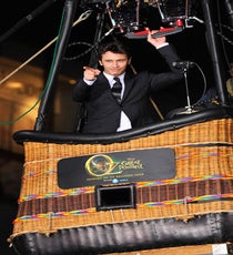 Seriously, that's James Franco in a hot air balloon! #YOLO Photo: Courtesy of Walt Disney Studios james-franco-oz-333