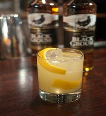 Highland Breeze
Created by Lynn House, Blackbird.
2 oz. The Black Grouse
.5 oz. Fresh Lime Juice
1 tsp. Fresh Grated Ginger
2 tsp. Orange Marmalade
1.5 oz. Tonic
Combine lime, ginger, and marmalade in a mixing glass and stir until marmalade dissolves. Add The Black Grouse and ice, shake until well chilled. Double strain over fresh ice into a double old fashioned glass, top with tonic. Gently stir and garnish with a blood orange twist.
Photo: Courtesy of M Booth FINAL-Highland Breeze2