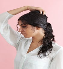 If you want more volume, Brill suggests lightly tugging the hair at the crown in a pinching, upward motion.
"This style is pretty edgy because of the texture — the wetness and the messiness," says Brill. "It's a really nice texturized version of a classic style that's reflective of what's happening on the runways. It's a way to wear a trend while getting out the door faster." LowPony_089_R