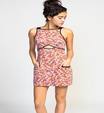 Shakuhachi "Floral Ponti Apron" Dress, $220, available at Koshka. Shakuachi-Floral-Ponti-Apron-Dress_Koshka_220
