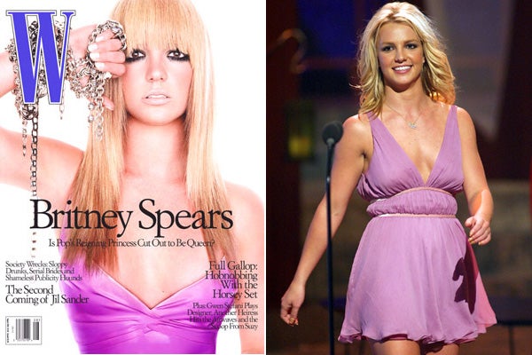 Britney Spears W photo shoot- magazine cover