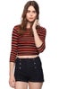 Open Knit Striped Sweater