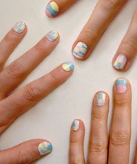 We Saw This Coming: Zooey Deschanel Gets Her Own Nail Decals rad nails opener