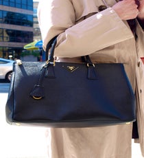 Definitive proof that you can't go wrong with a timeless, ladylike carryall. In this case, it's a Prada stunner.
Photographed by Kate Hoffman P1016850