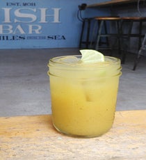Fish Bar, Sasha Nemchonok: Mezcal Me Maybe
1 oz Del Maguey Vida Mescal
.5 oz Jose Cuervo Gold Tequila
1 oz simple syrup (ideally, a mango/jalapeño flavor)
Mix all of the ingredients, pour over ice. Top with a splash of pineapple juice and lime wedge.
Fish Bar, 2956 North Sheffield Avenue (at Wellington); 773-687-8177
Photo: Courtesy of Fish Bar Fish-Bar-MezcalMeMaybe