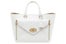 Oversized Willow Tote Calf Ostrich Mix White