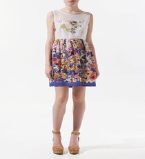 Zara Combined Crepe Dress With Flowers, $59.90, available at Zara, 590 Collins Avenue; 305-532-8002. zara_60
