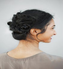 Look 2: Knotty-But-Nice Coils — Want to add some funk to tried-and-true buns? Here’s how! 14_33_style3_final-copy