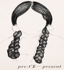 Native American Braids
In the popular imagination, braids are practically synonymous — stylistically — with traditional Native American hairstyles. But the fact is, as there are more than 500 Native American tribes in North America, and each one had a different relationship to braids and their meanings. So much of these tribes' history was recorded orally, but we think it's safe to say that braiding preceded the arrival of Europeans by millennia.
Cayuse, Kiowa and Wisconsin tribal women once wore their hair in braids, the former in two long braids (although sometimes the Kiowas wore their hair loose), and the Wisconsin women with one braid down their back adorned with ribbons. In an even older tradition, Wisconsin women doubled over the single braid to form a “club” that was covered with deerskin and sometimes adorned with a long beaded piece that hung to the ground.
For Quapaw women, married women used to wear their hair loose, while single women wore their hair in braids, sometimes rolled and worn behind their ears and adorned with decorations.
In an interesting twist of conventional gender expectations, Plains Indian men wore two long braids and the Plains Indian women cut their hair shorter than the men. Blackfoot Nation men wore braids, sometimes three at a time, and often with a topknot. And, of course, contemporary Native Americans wear their hair in a variety of hairstyles — sometimes braided, sometimes not. braids_8_native