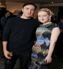 Brian Donnelly (a.k.a. KAWS) and Sarah Brown get some Rx. Photo: Billy Farrell/BFAnyc.com rx8